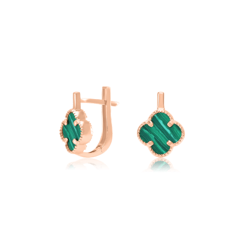 Zelta auskari ar angļu aizdari "Zaļais āboliņš"