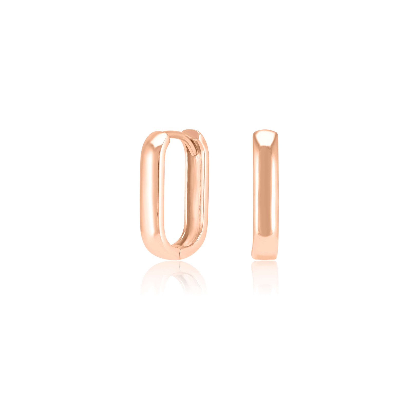 Zelta auskari "Kvadrātveida stīpiņas"