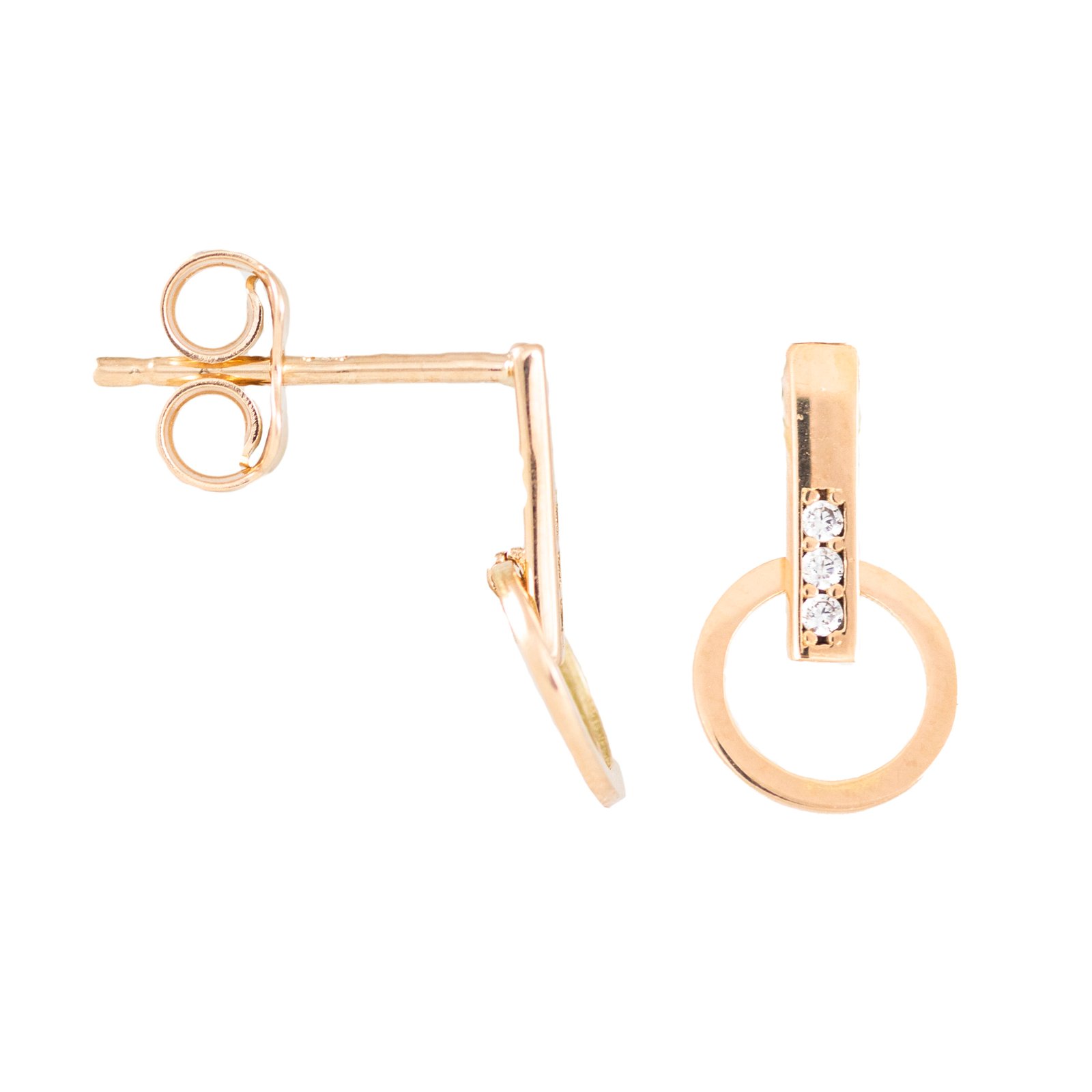 Kuldsed kõrvarõngad "Hõljuvad"