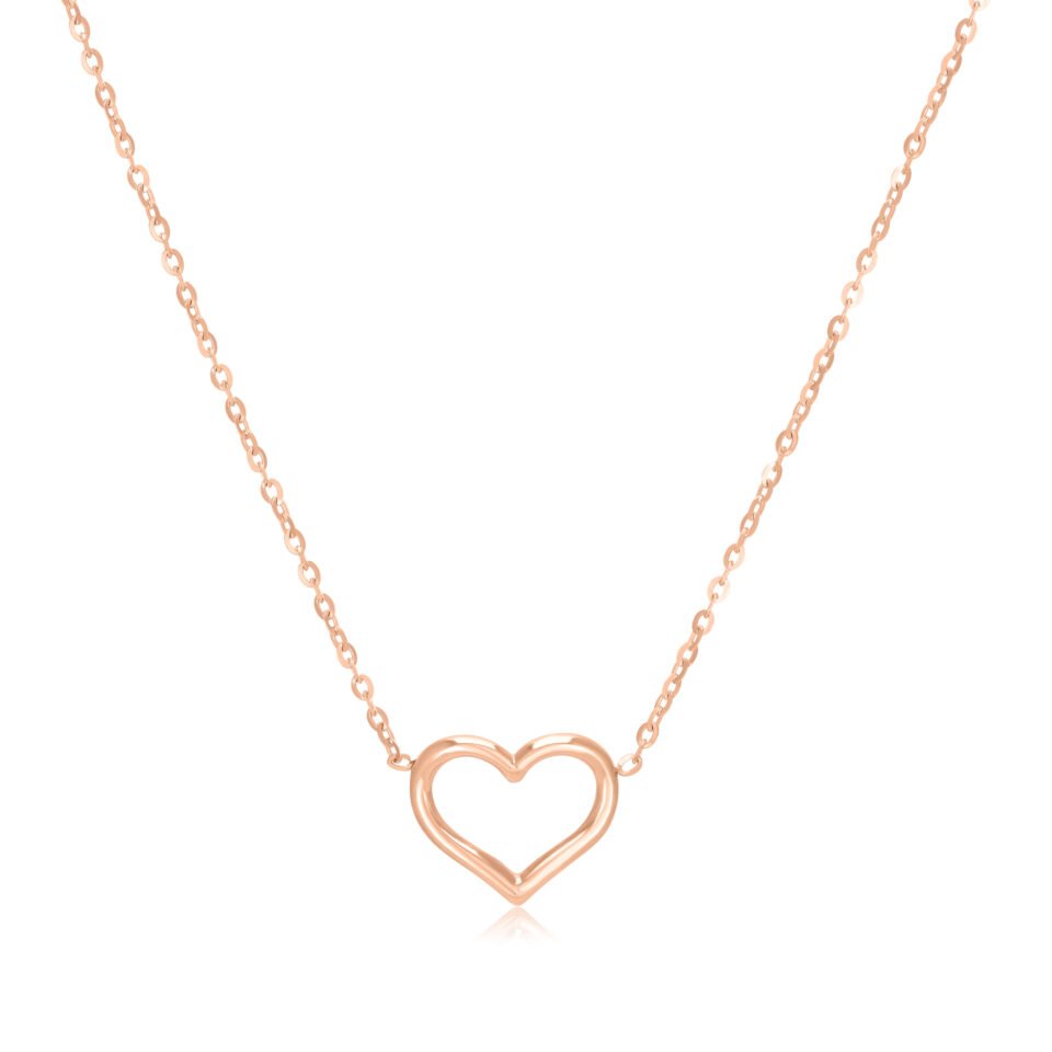 Goldkette mit Anhänger „Valentinsherz“