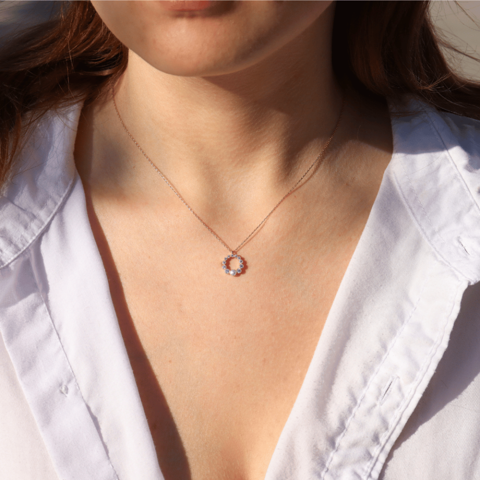 Grandinėlė Su Pakabuku „Cirkonių Serenada”