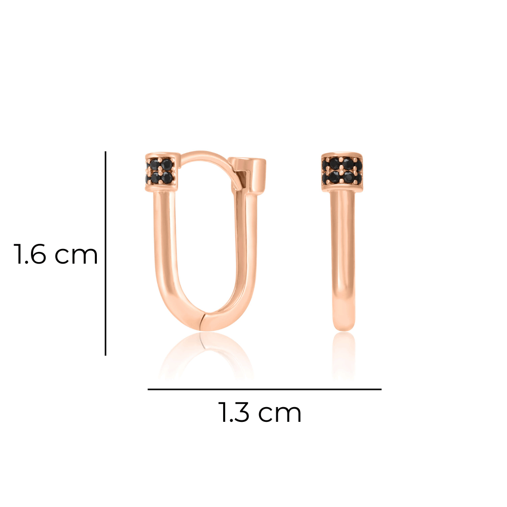 Kuldsed kõrvarõngad "Arch"