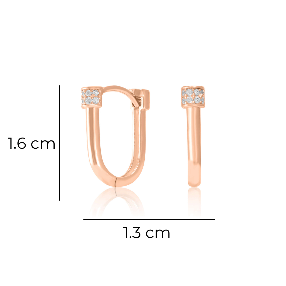 Kuldsed kõrvarõngad "Arch"