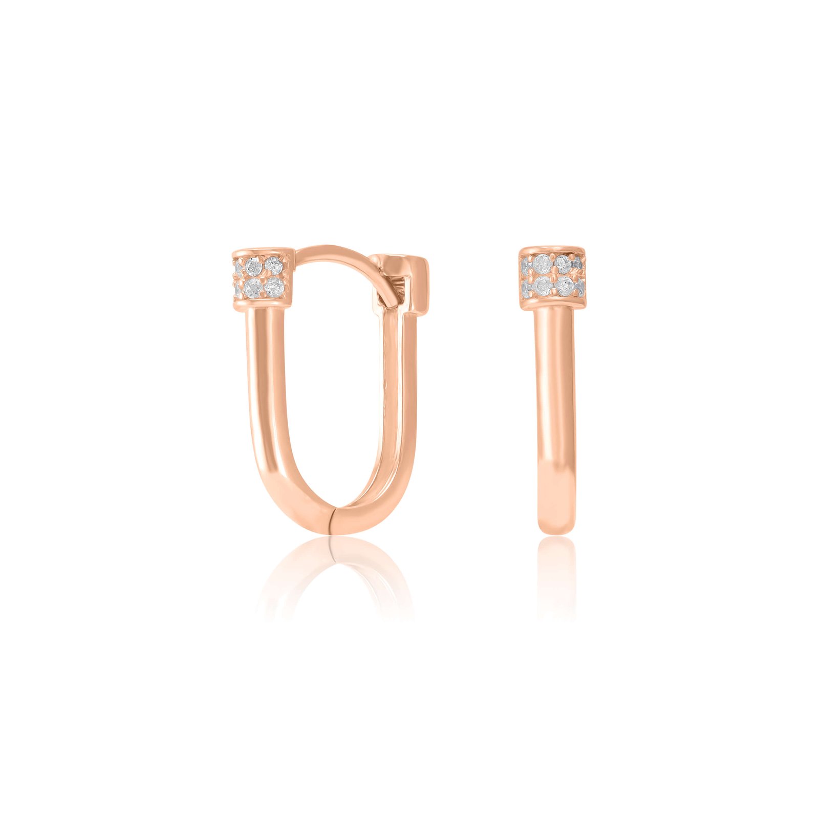 Kuldsed kõrvarõngad "Arch"