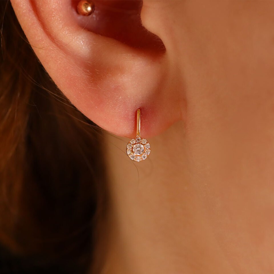 Goldohrringe „Luxus“