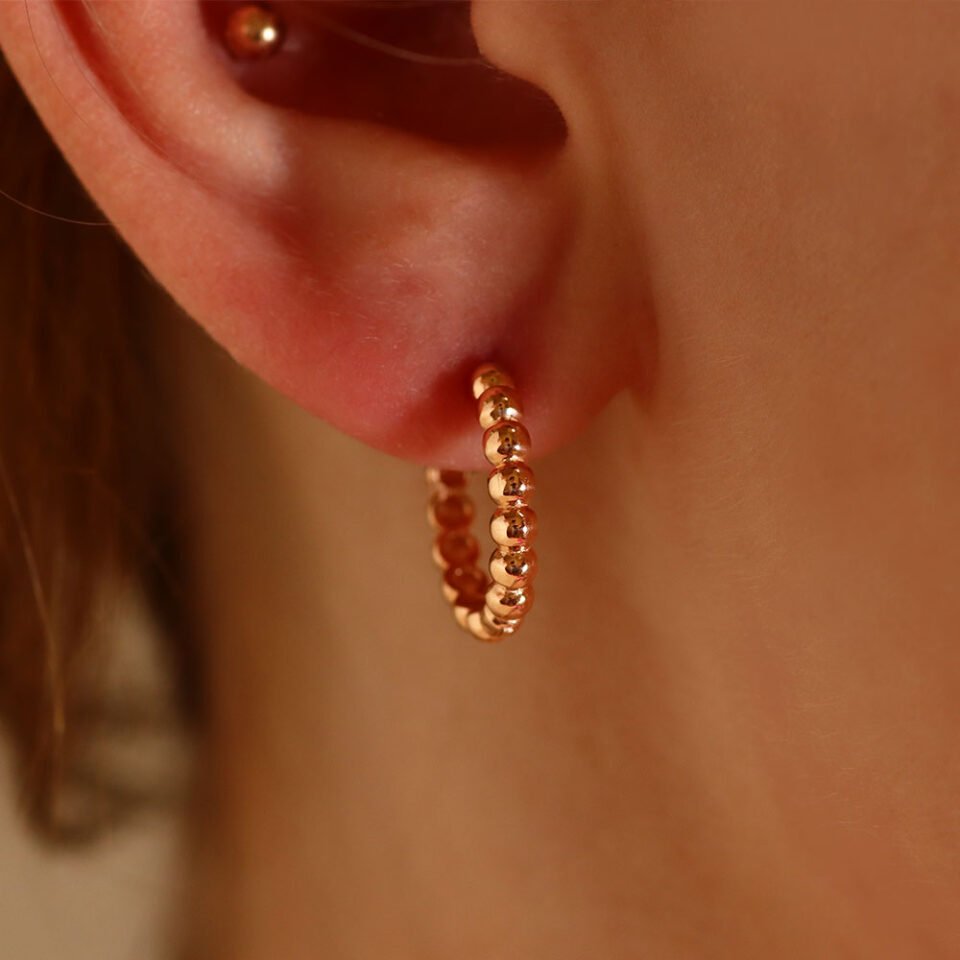 Auksiniai Auskarai "Square hoops"