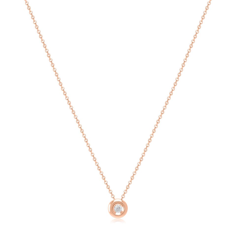 Цепочка с подвеской "Маленький глаз с бриллиантом"