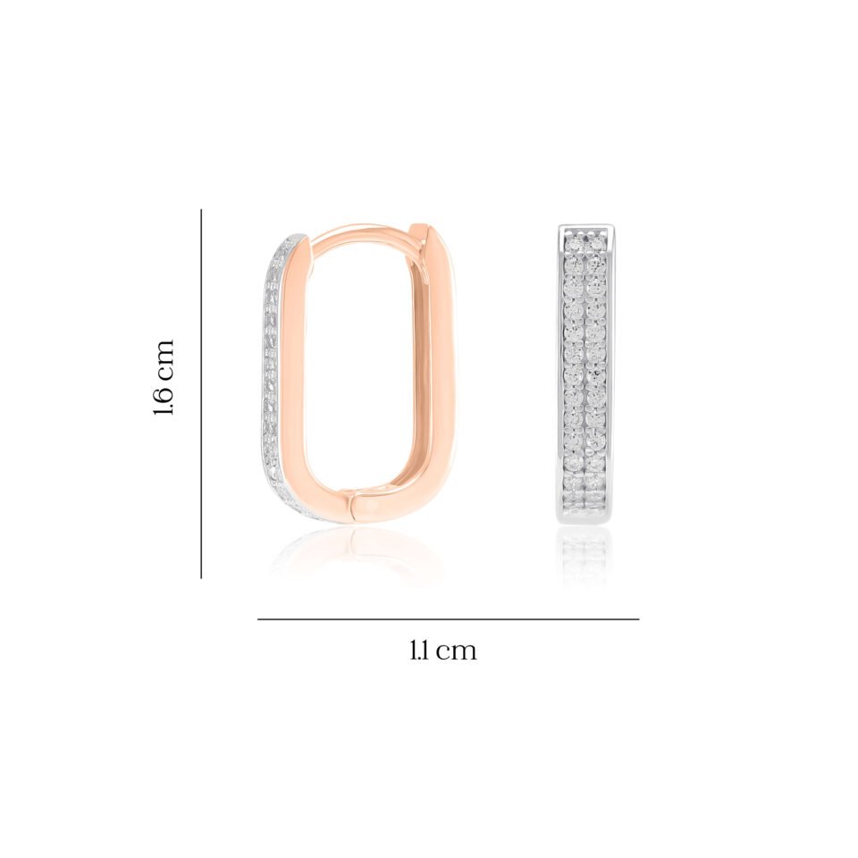 Goldohrringe „Sets mit Zirkonen“