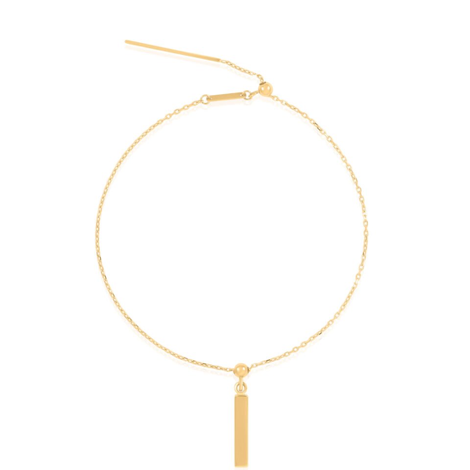 Золотой браслет "Башня"