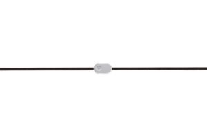 Mustast niidist käevõru teemantidega valgest kullast "Plate"