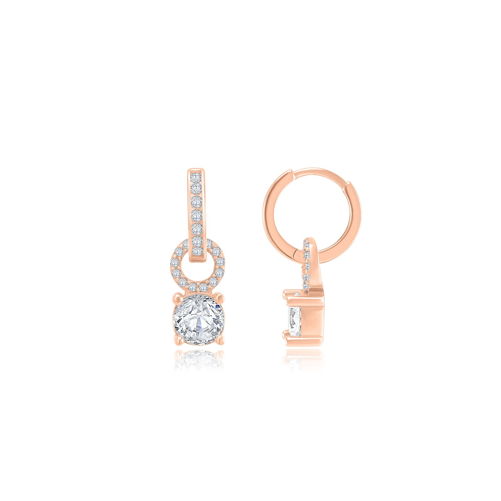 Серьга подвеска "Циркон"