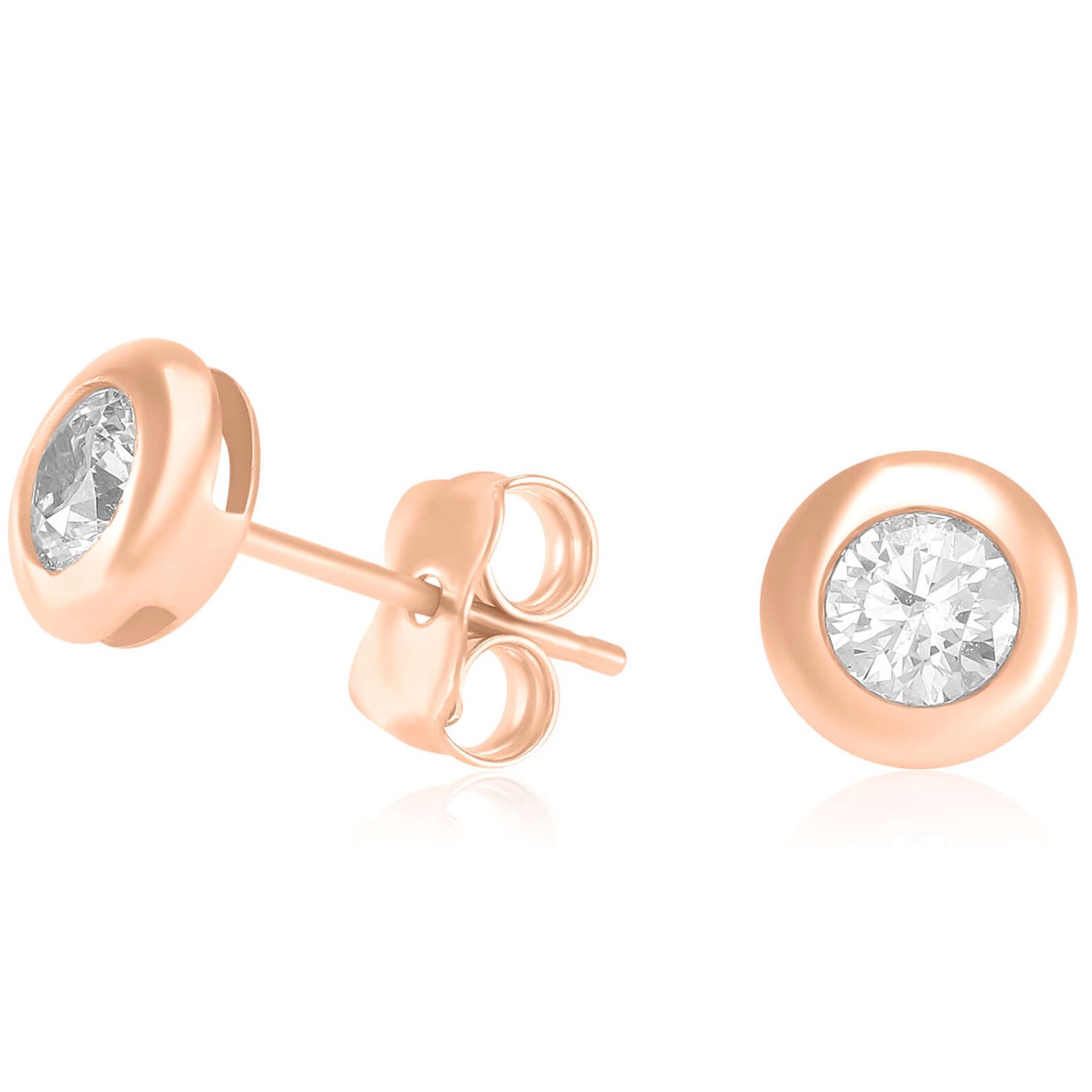 Złote kolczyki "Oko"