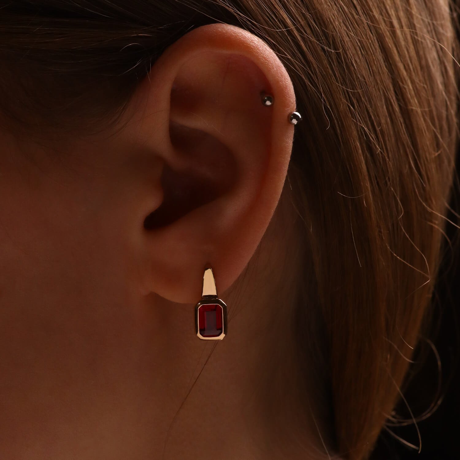 Zelta auskari "Bagete"