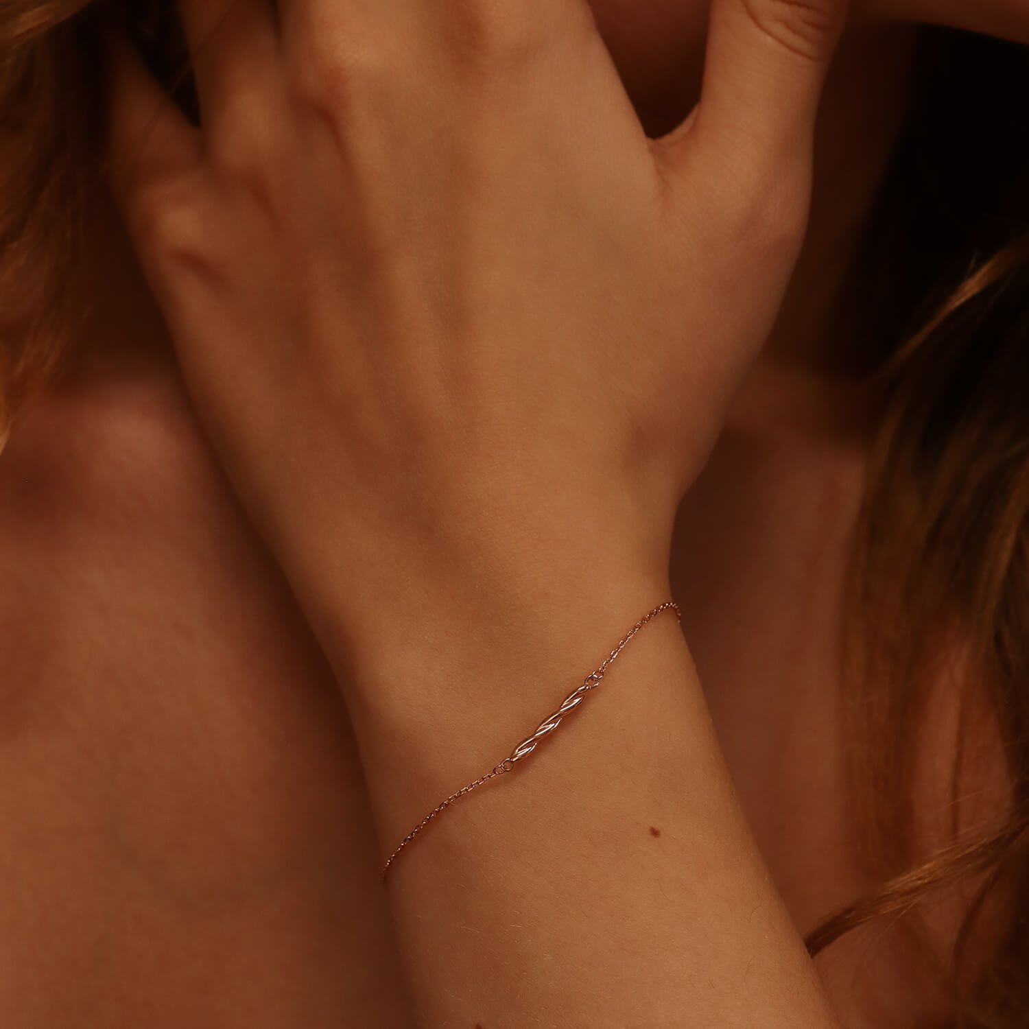 Złota bransoletka "Bangles" na rękę