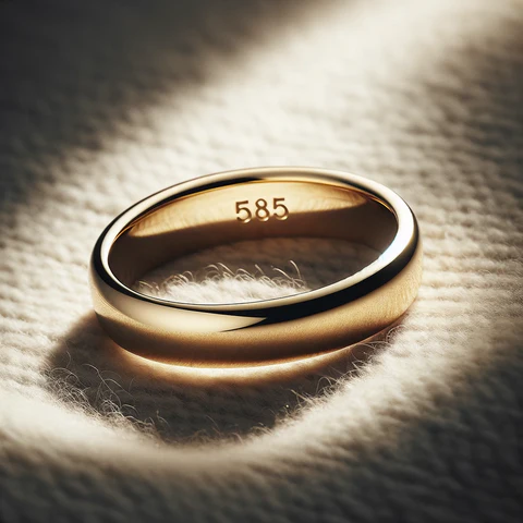 jadeit z próbą 585