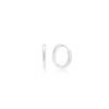 Zelta auskari "Minimalistiskie gredzeni" baltā zelta