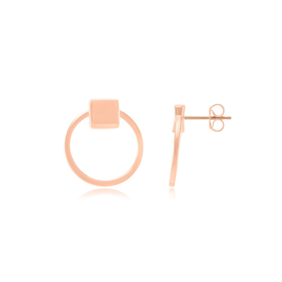 Золотые серьги с виноградными лозами