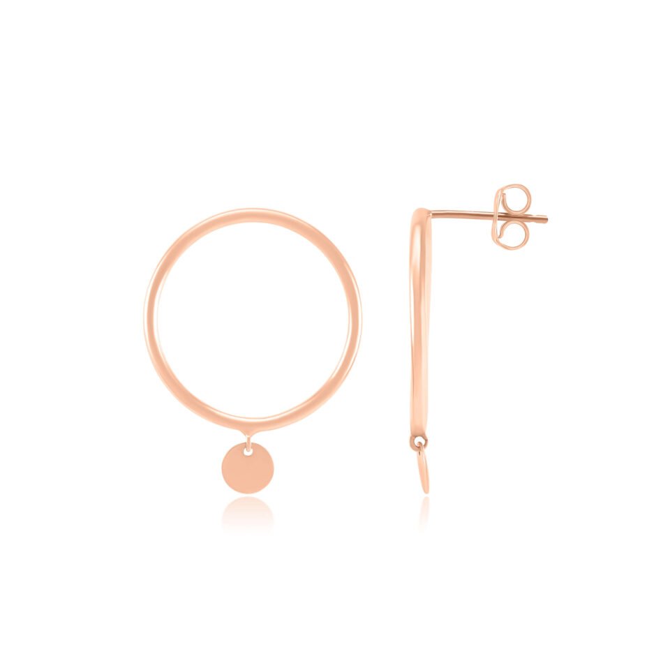 Goldohrringe "Münze"