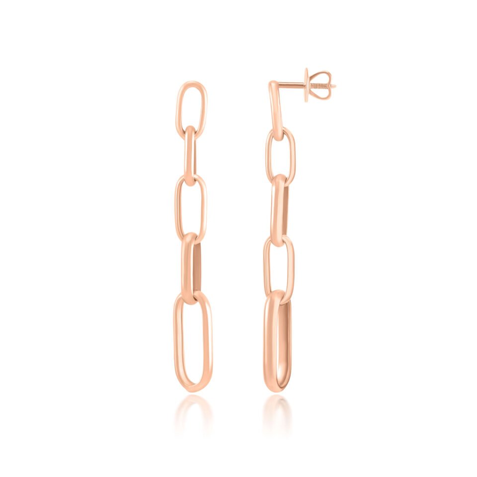 Золотые серьги "Цепочка"