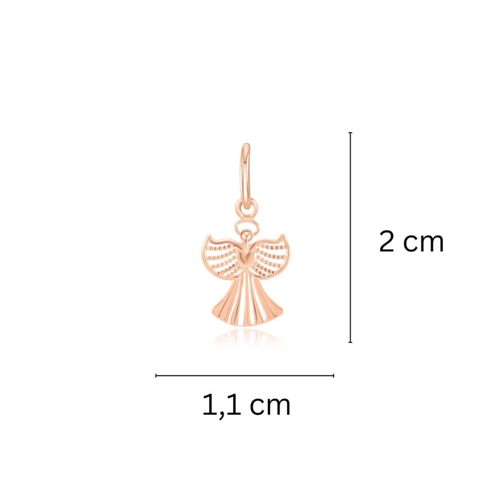 Kuldse ripatsi "Kaitseingel" (Väike Ingel) mõõdud