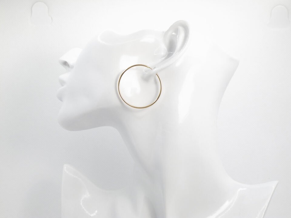 Комплект серег-колец 35 мм