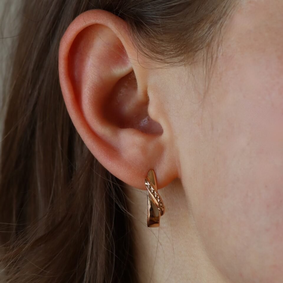 Gold earrings