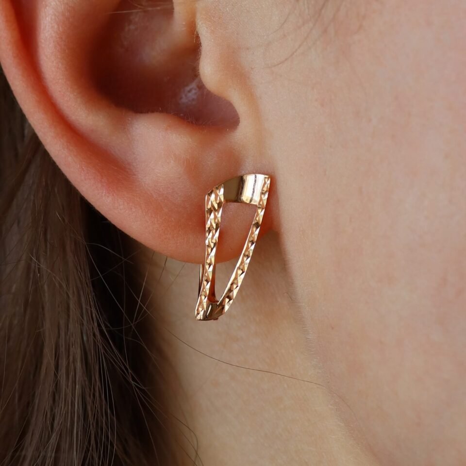 Gold earrings