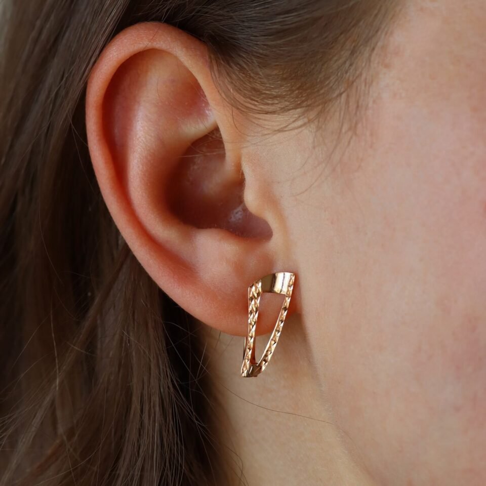 Gold earrings