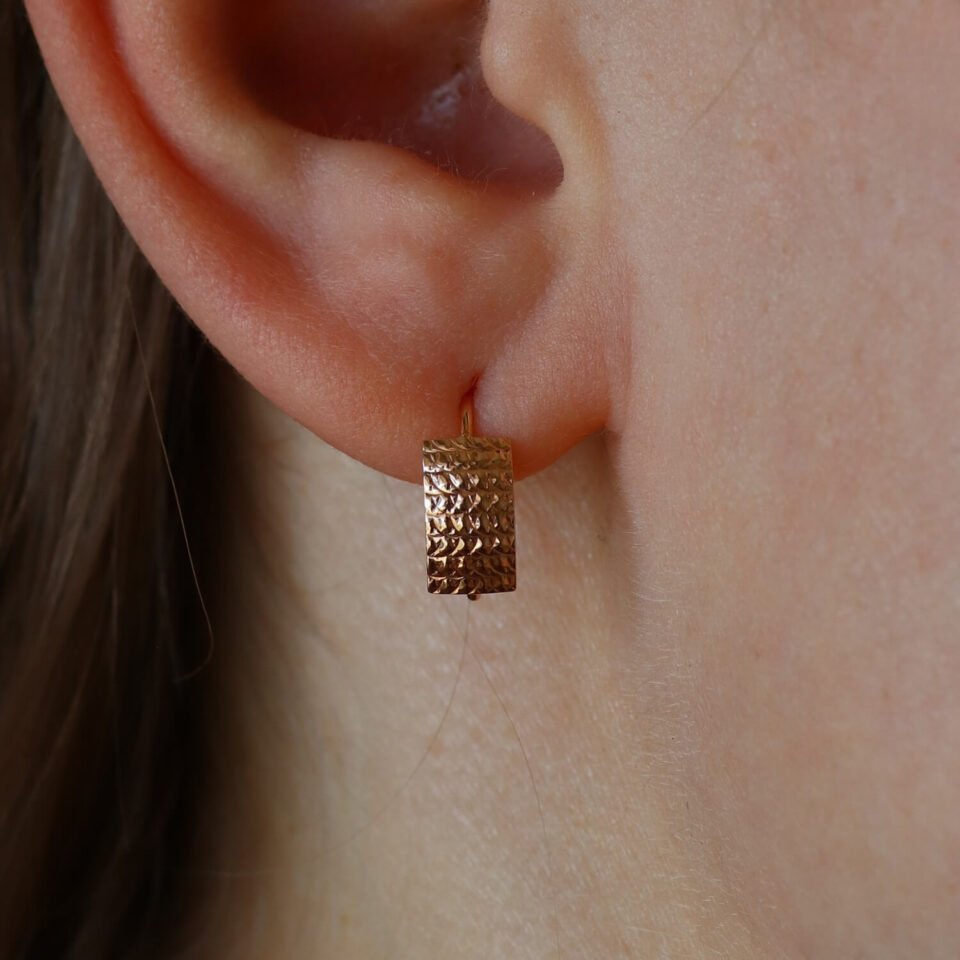 Gold earrings