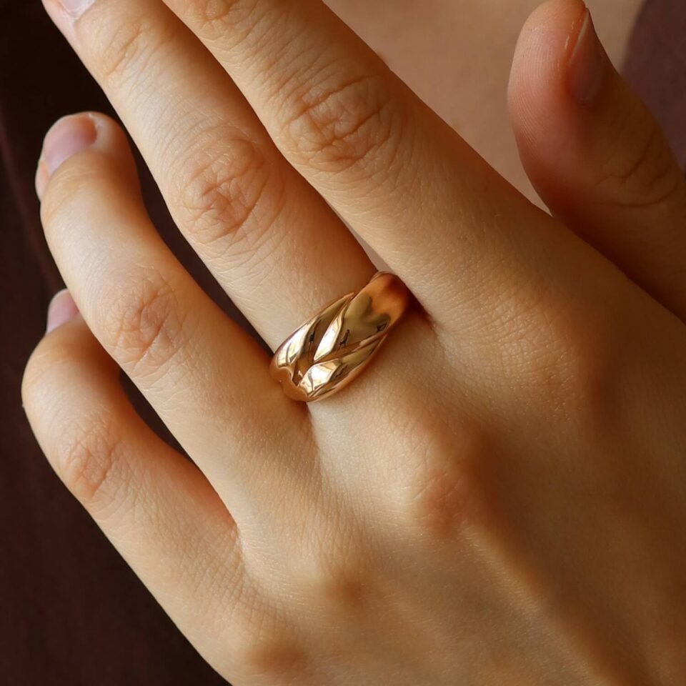 Золотое кольцо (размер 18,5)