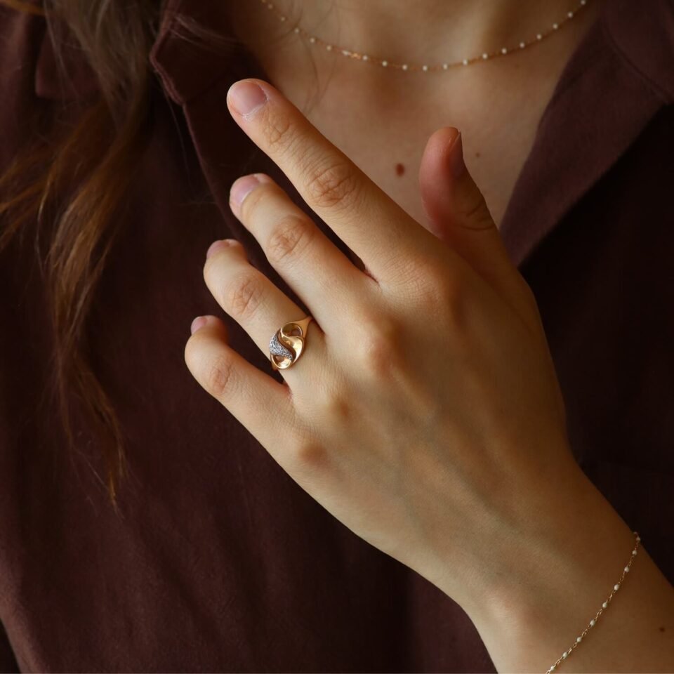 Kuldne sõrmus (suurus 17,5)