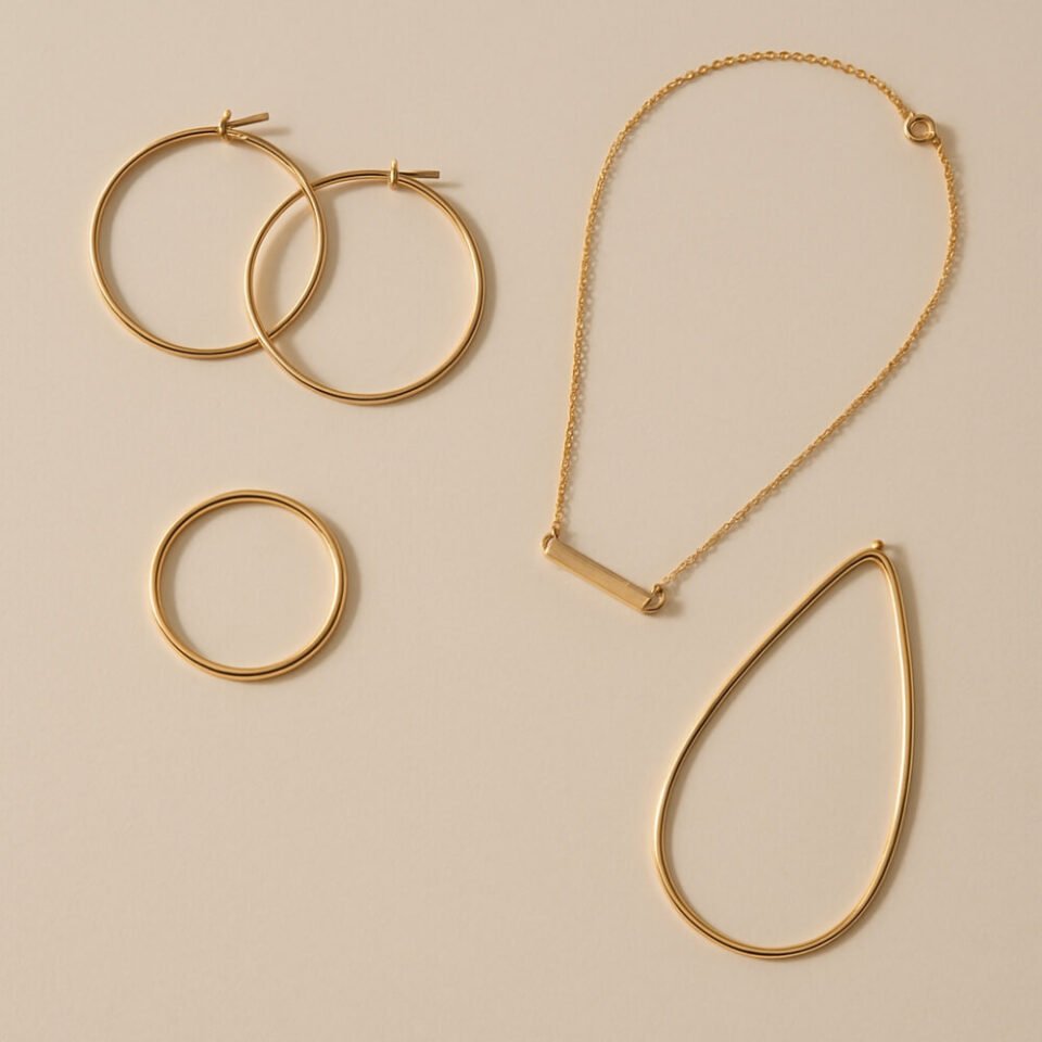 Minimalistiniai auksiniai papuošalai: kodėl verta rinktis?