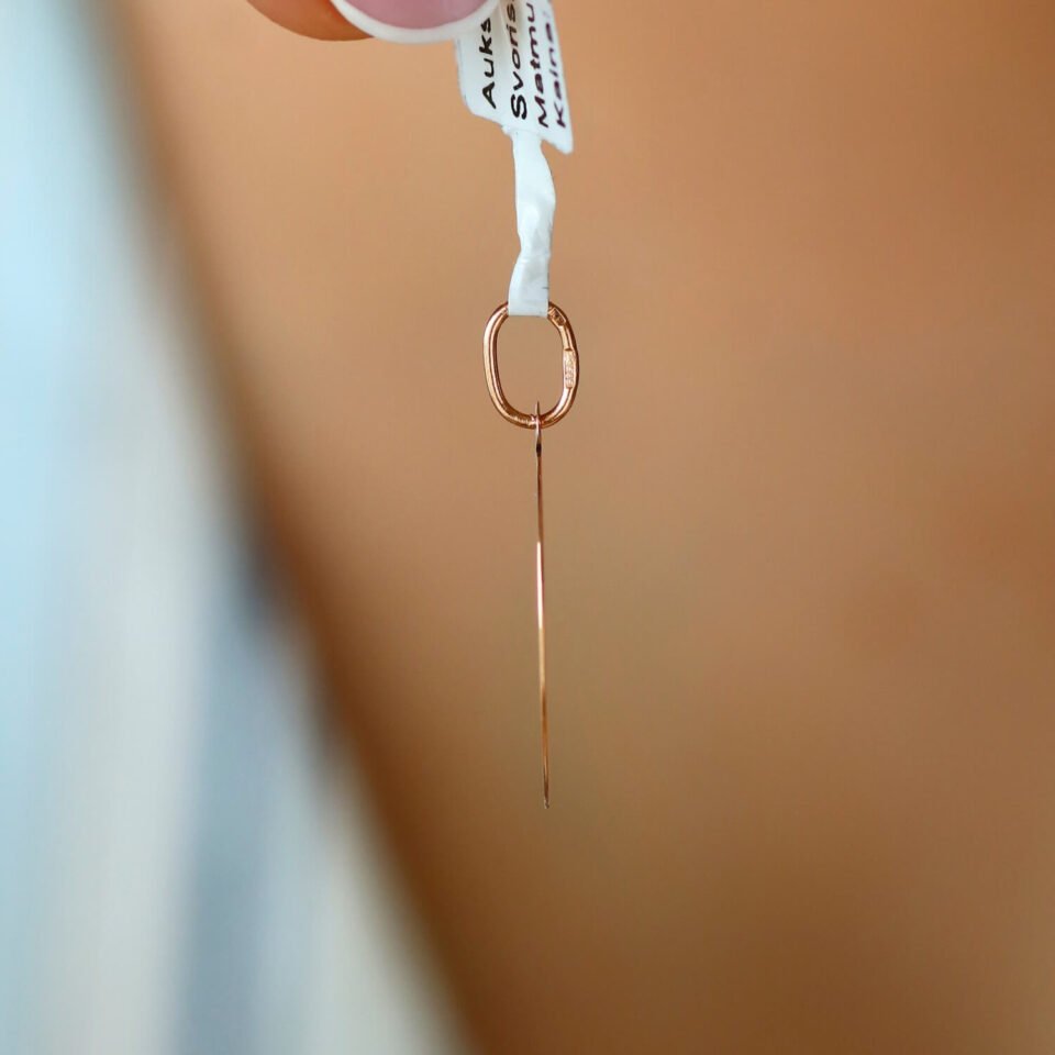 Золотой кулон "Тарелка"