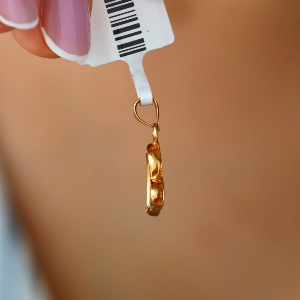 Золотая подвеска "Сердце"