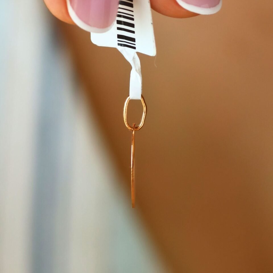 Золотой кулон "Тарелка"