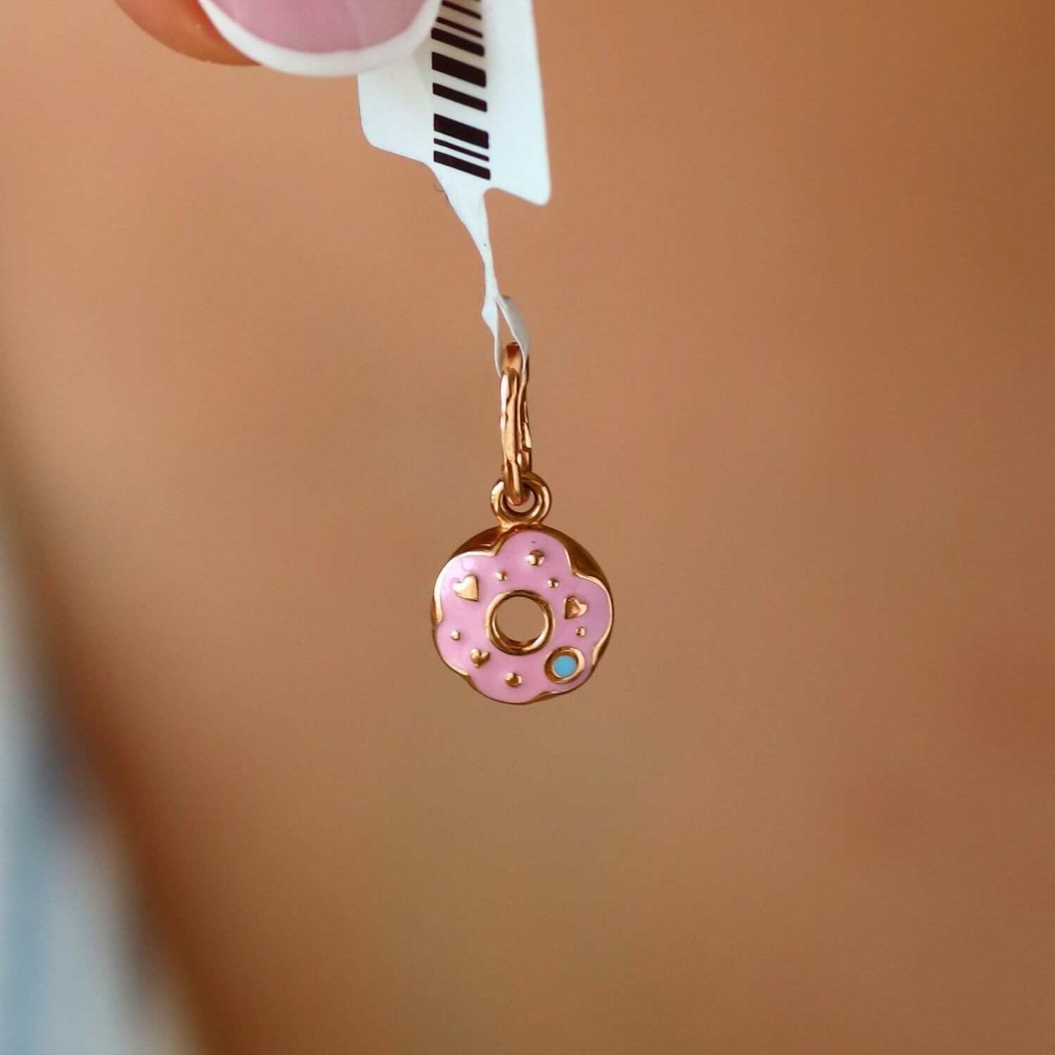 Gold pendant "Donut"