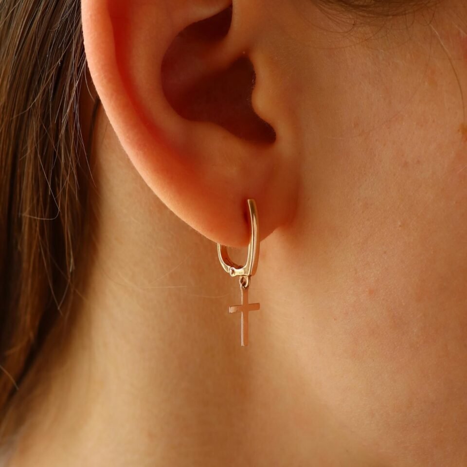 Kuldsed kõrvarõngad "Ristid"
