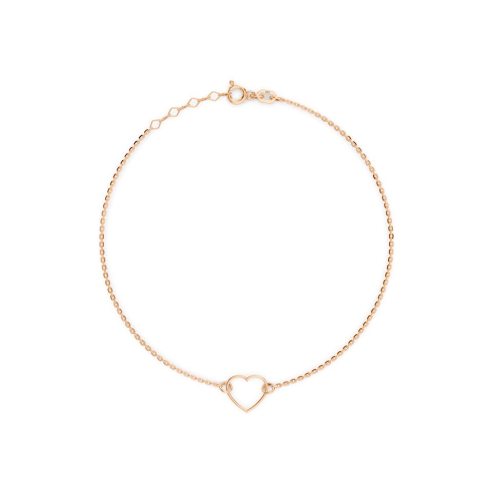 Bransoletka złota "Serce"