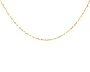 Yellow gold chain "Anchor" 0.65 mm width